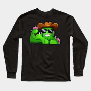 Flexing Saguaro Long Sleeve T-Shirt